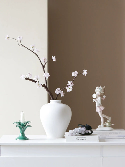 十二花神桃花樱花杏花仿真花高级感逼真假花一枝花餐桌装饰品摆件